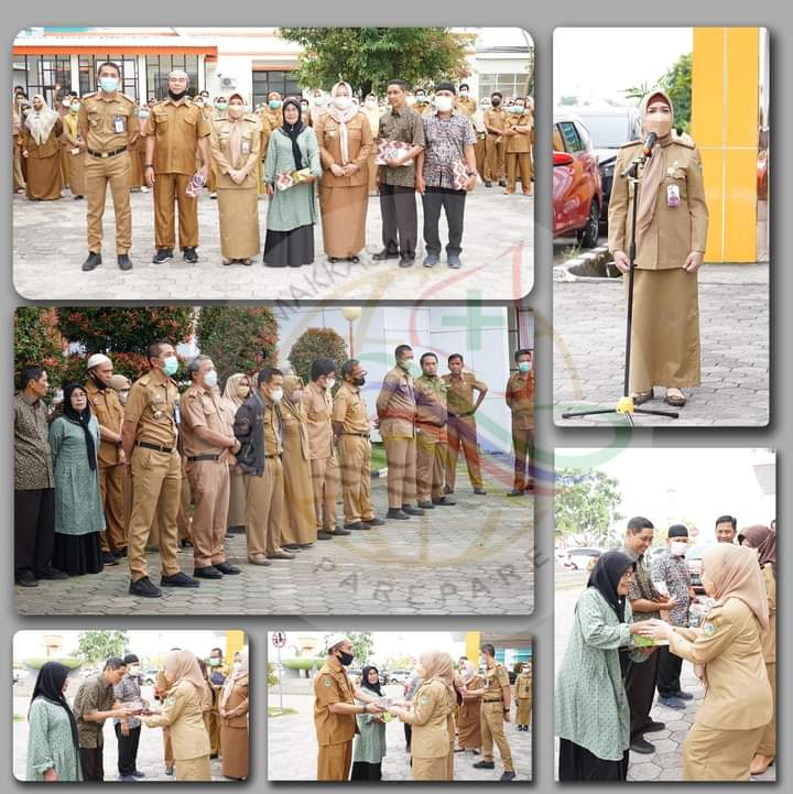 Capaian Kinerja Baik, Direktur RSUD Andi Makkasau Apresiasi Jajarannya, Beri Bingkisan ASN Purna Bakti